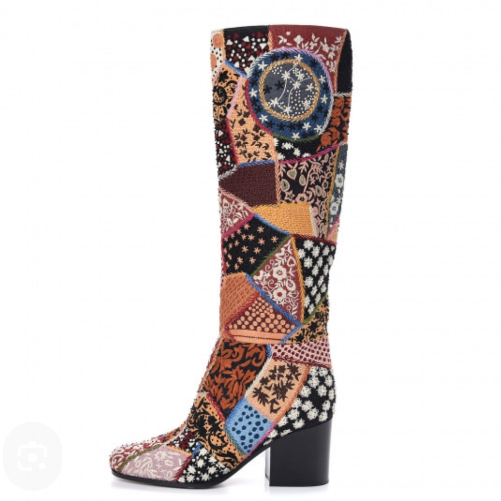 *SOLD*CHRISTIAN DIOR BEADED BOOTS - Picture 2 of 16